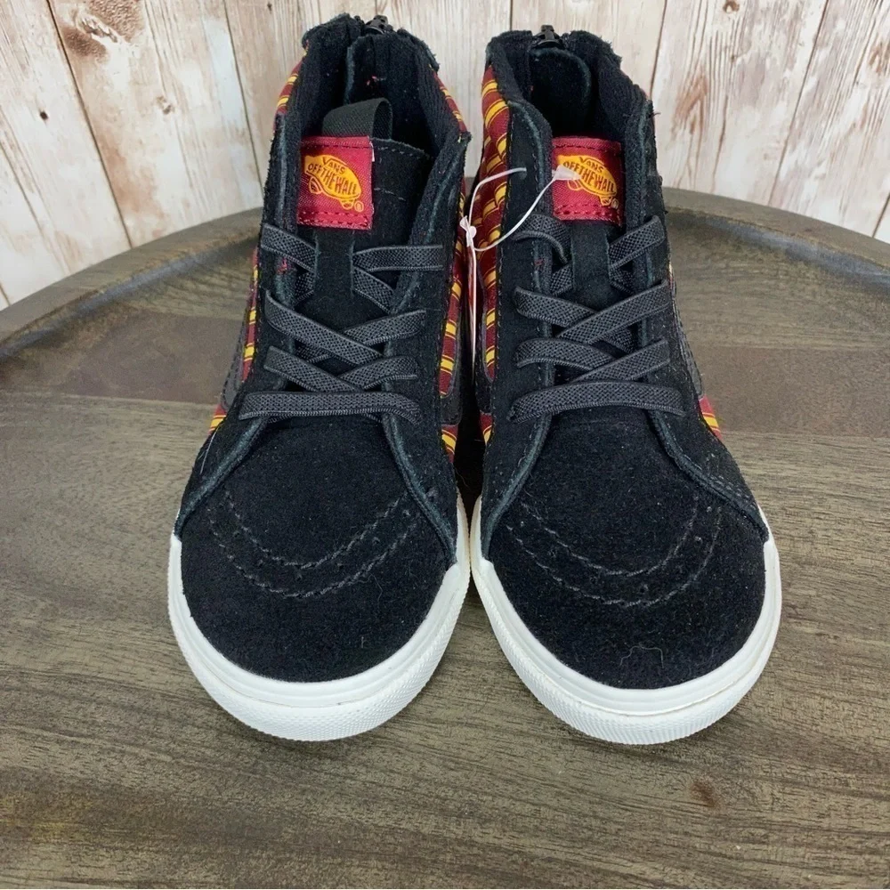 Vans x Harry Potter Sk8-Hi Zip‎ Gryffindor High Top Sneaker Size 4 Toddler